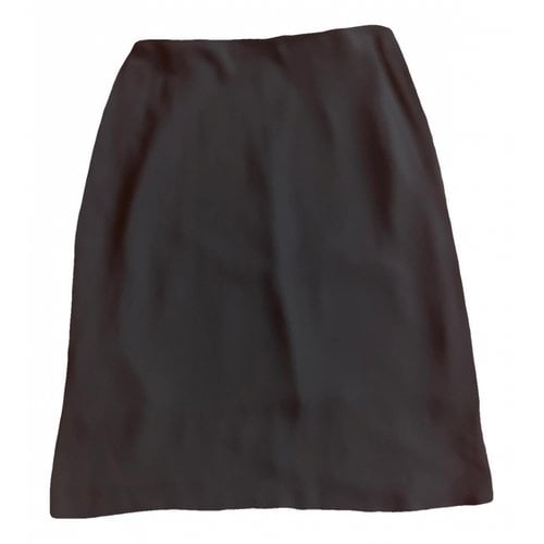 Pre-owned Maison Margiela Silk Mid-length Skirt In Black
