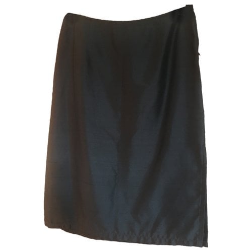 Pre-owned Max & Co Silk Mid-length Skirt In Black