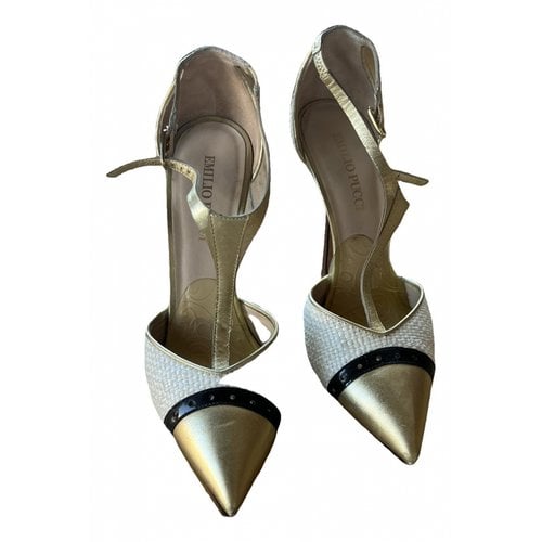 Pre-owned Emilio Pucci Leather Heels In Gold