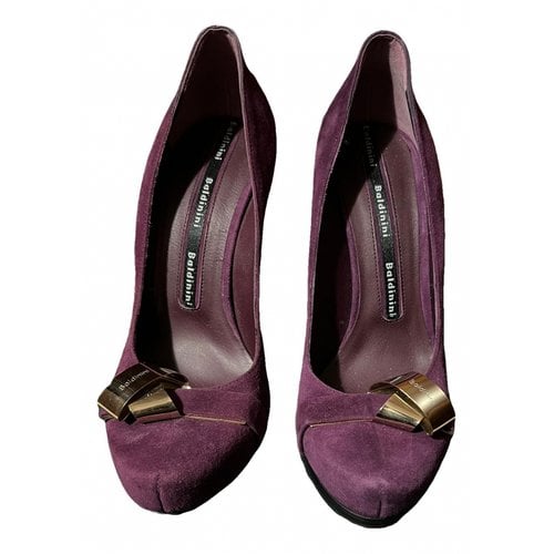 Pre-owned Baldinini Heels In Purple