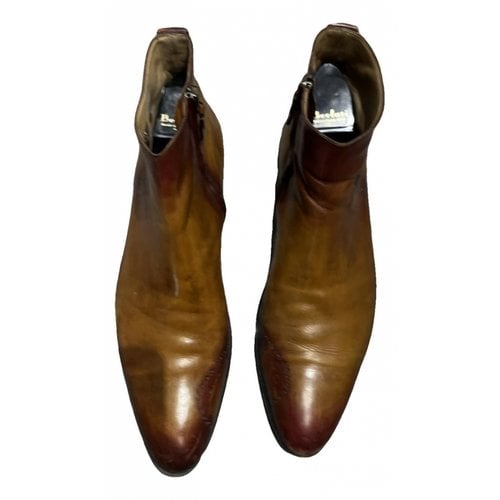 Pre-owned Berluti Leather Boots In Brown