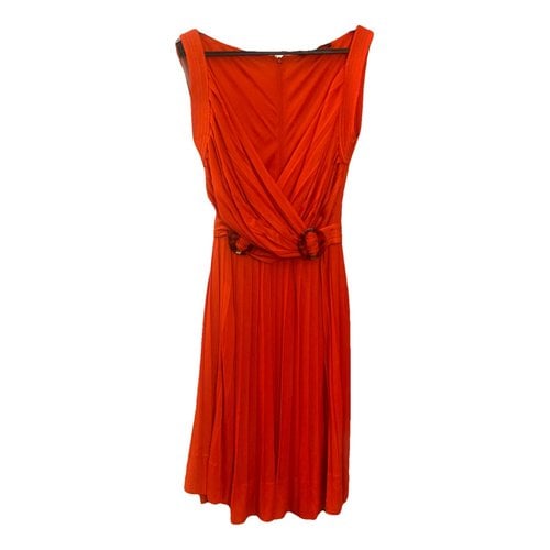 Pre-owned Gucci Mid-length Dress In Orange
