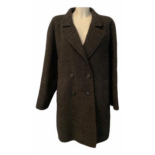 Pre-owned Agnona Wool Coat In Grey