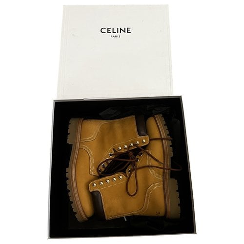 Pre-owned Celine Boots In Beige