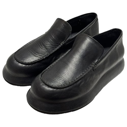 Pre-owned Jacquemus Leather Flats In Black