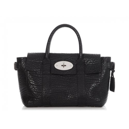 Pre-owned Mulberry Bayswater Leather Satchel In Black