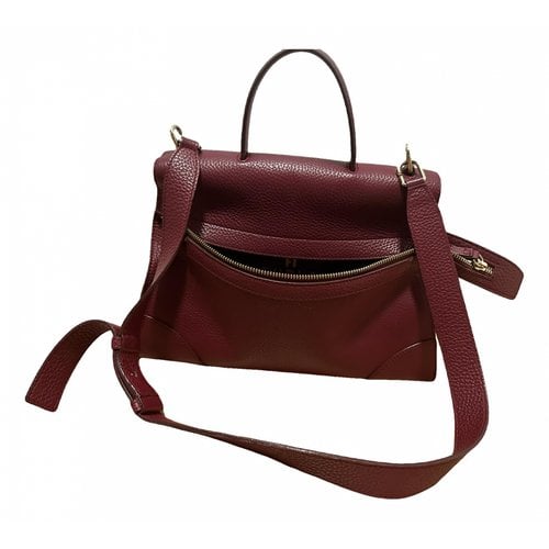 Pre-owned Furla Leather Purse In Burgundy