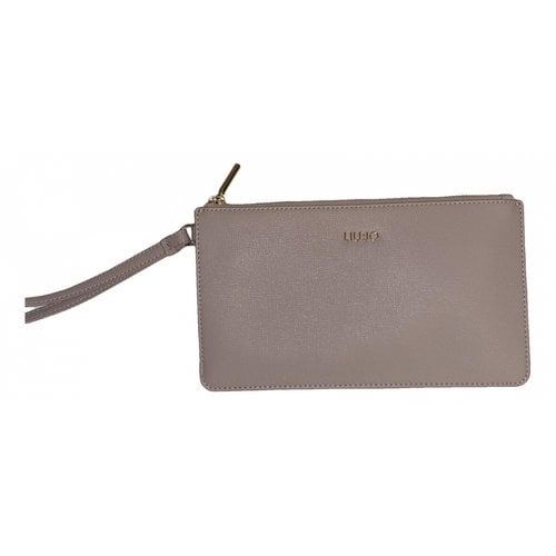 Pre-owned Liujo Leather Clutch Bag In Pink