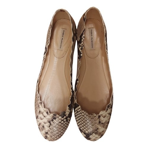 Pre-owned Fabio Rusconi Leather Ballet Flats In Other