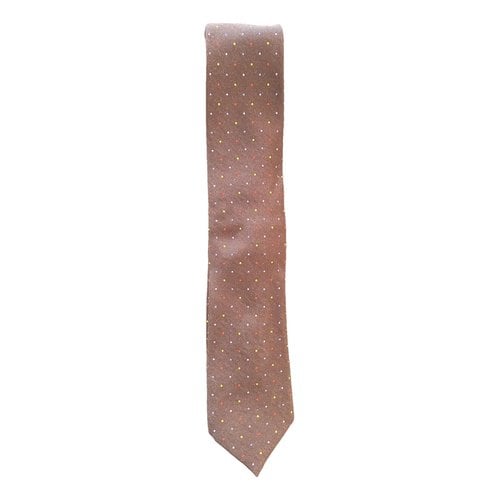Pre-owned Altea Wool Tie In Brown