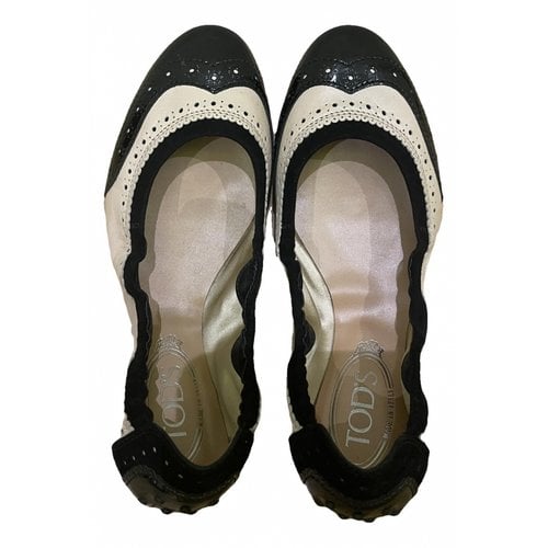 Pre-owned Tod's Leather Flats In Multicolour