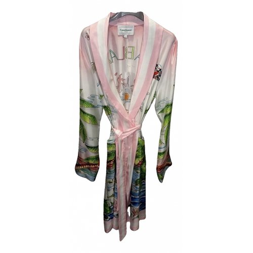 Pre-owned Casablanca Silk Mid-length Dress In Pink
