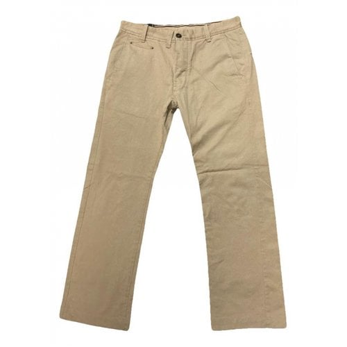 Pre-owned Stone Island Trousers In Beige