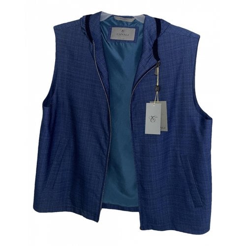 Pre-owned Canali Vest In Blue