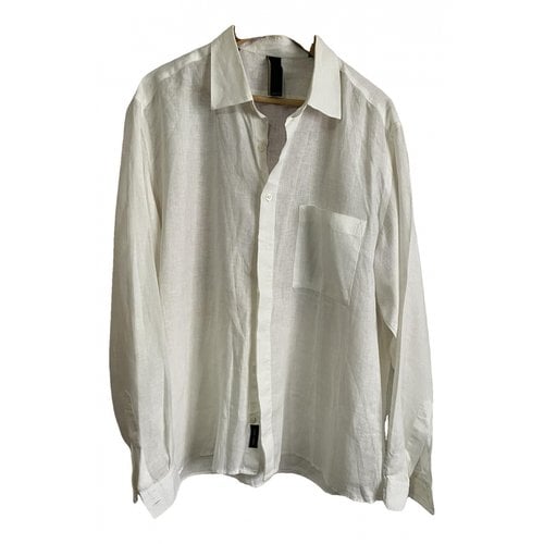 Pre-owned Lanvin Linen T-shirt In White