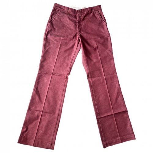 Pre-owned Carhartt Straight Jeans In Burgundy