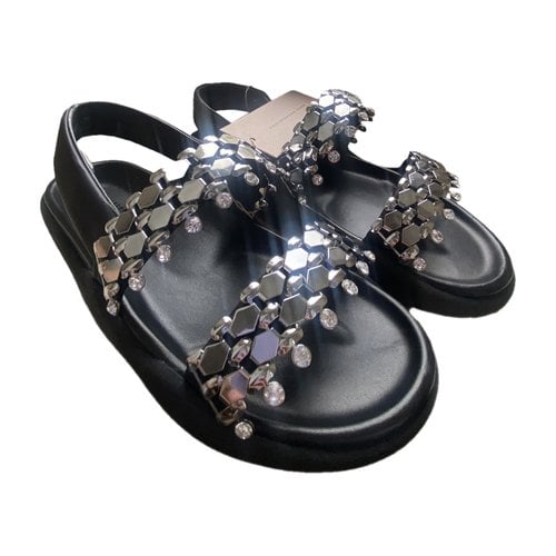 Pre-owned Christopher Kane Leather Sandal In Black