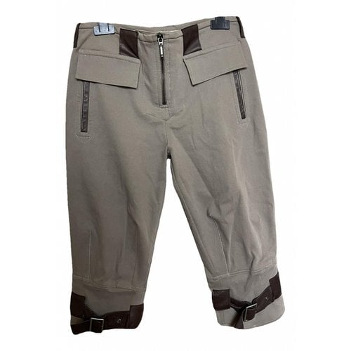 Pre-owned Dondup Trousers In Khaki