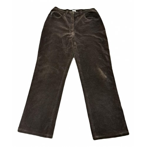 Pre-owned Armani Jeans Straight Pants In Brown
