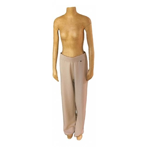 Pre-owned Extreme Cashmere Cashmere Trousers In Beige