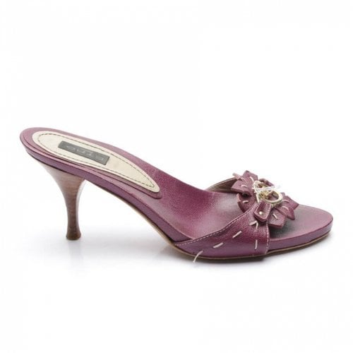 Pre-owned Etro Leather Heels In Purple