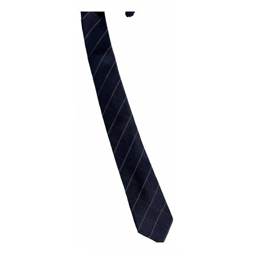 Pre-owned Michael Kors Silk Tie In Blue