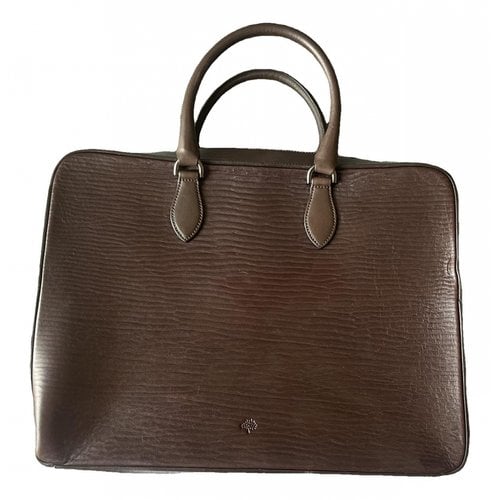 Pre-owned Mulberry Tony Leather Bag In Brown