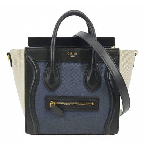 Pre-owned Celine Leather Handbag In Multicolour