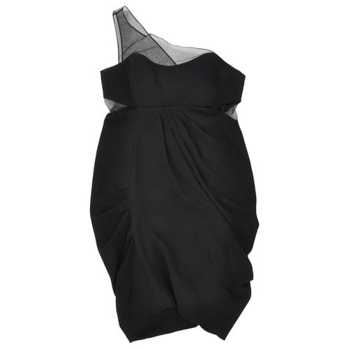 Pre-owned Max Azria Mini Dress In Black