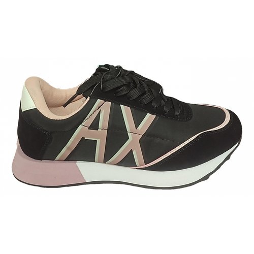 Pre-owned Armani Exchange Trainers In Black