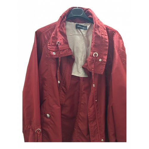 Pre-owned Elena Miro' Trench Coat In Red