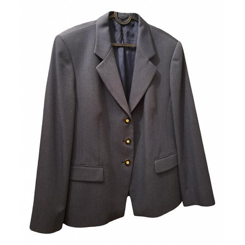 Pre-owned Area Wool Suit Jacket In Blue