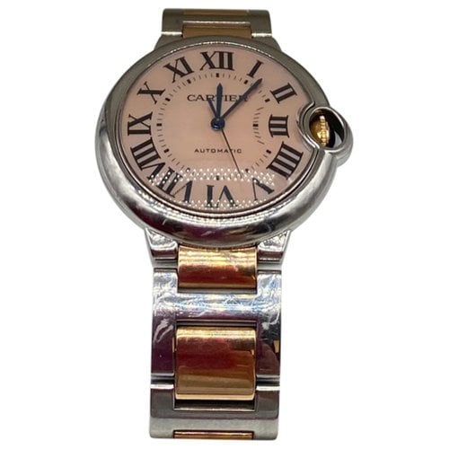 Pre-owned Cartier Ballon Bleu Watch In Pink