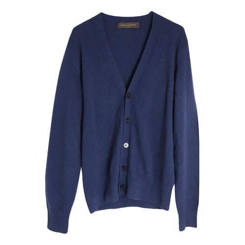 Pre-owned Louis Vuitton Wool Cardigan In Blue