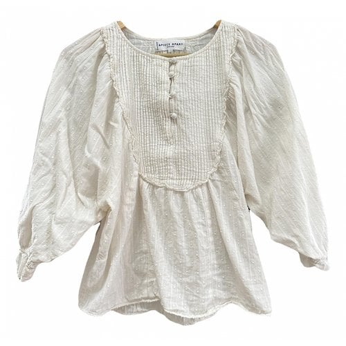 Pre-owned Apiece Apart Blouse In White