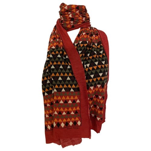 Pre-owned Paul Smith Wool Scarf In Red