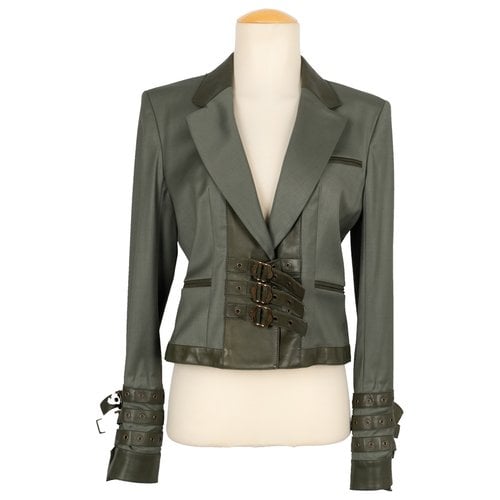 Pre-owned Dior Wool Jacket In Green