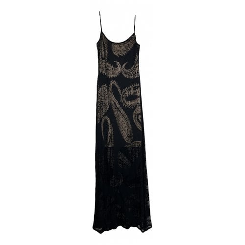 Pre-owned Laundry By Shelli Segal Maxi Dress In Black
