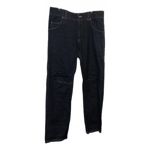 Pre-owned Final Home Straight Jeans In Navy
