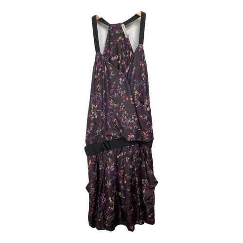Pre-owned See By Chloé Silk Maxi Dress In Purple