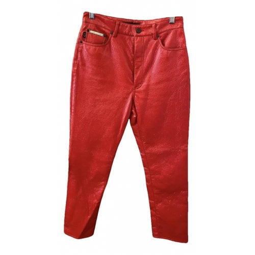 Pre-owned Marc Jacobs Trousers In Red