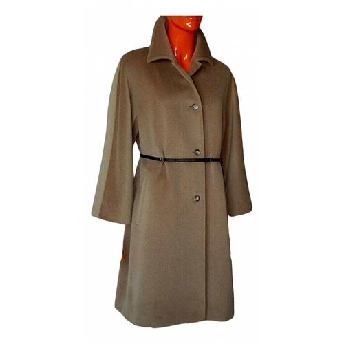Pre-owned Max Mara Atelier Cashmere Coat In Camel