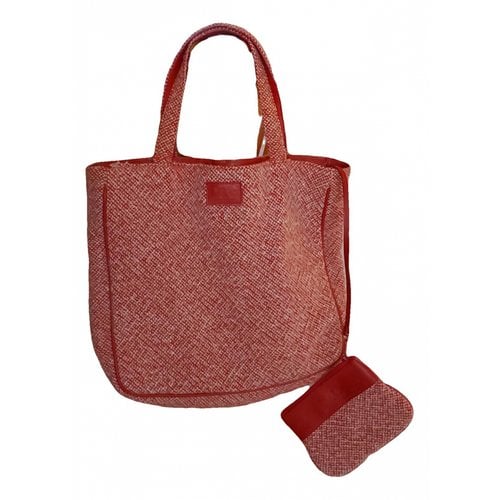 Pre-owned Dolce & Gabbana Wool Tote In Red