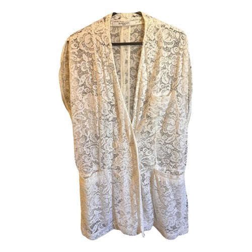 Pre-owned Givenchy Lace Vest In White