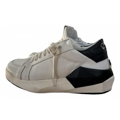 Pre-owned Cinzia Araia Leather Low Trainers In White