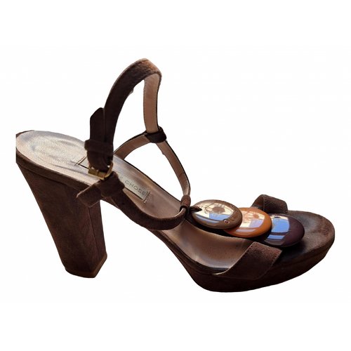 Pre-owned L'autre Chose Leather Sandals In Brown