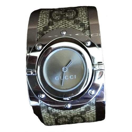 Pre-owned Gucci Twirl Watch In Brown