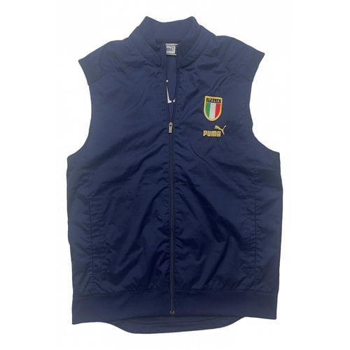 Pre-owned Puma Vest In Navy