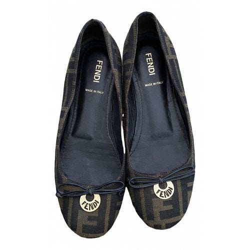 Pre-owned Fendi Leather Ballet Flats In Other