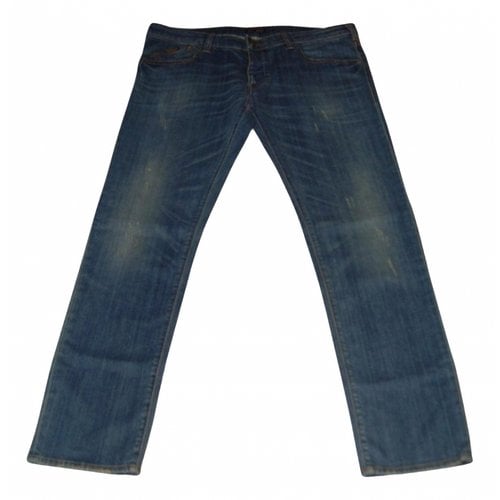 Pre-owned Armani Jeans Straight Jeans In Blue